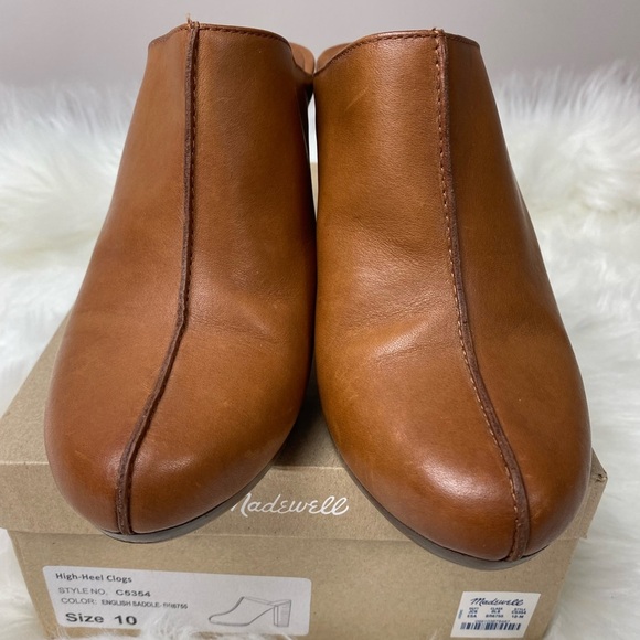 EUC Madewell Leather High-Heel Clogs - Picture 3 of 11